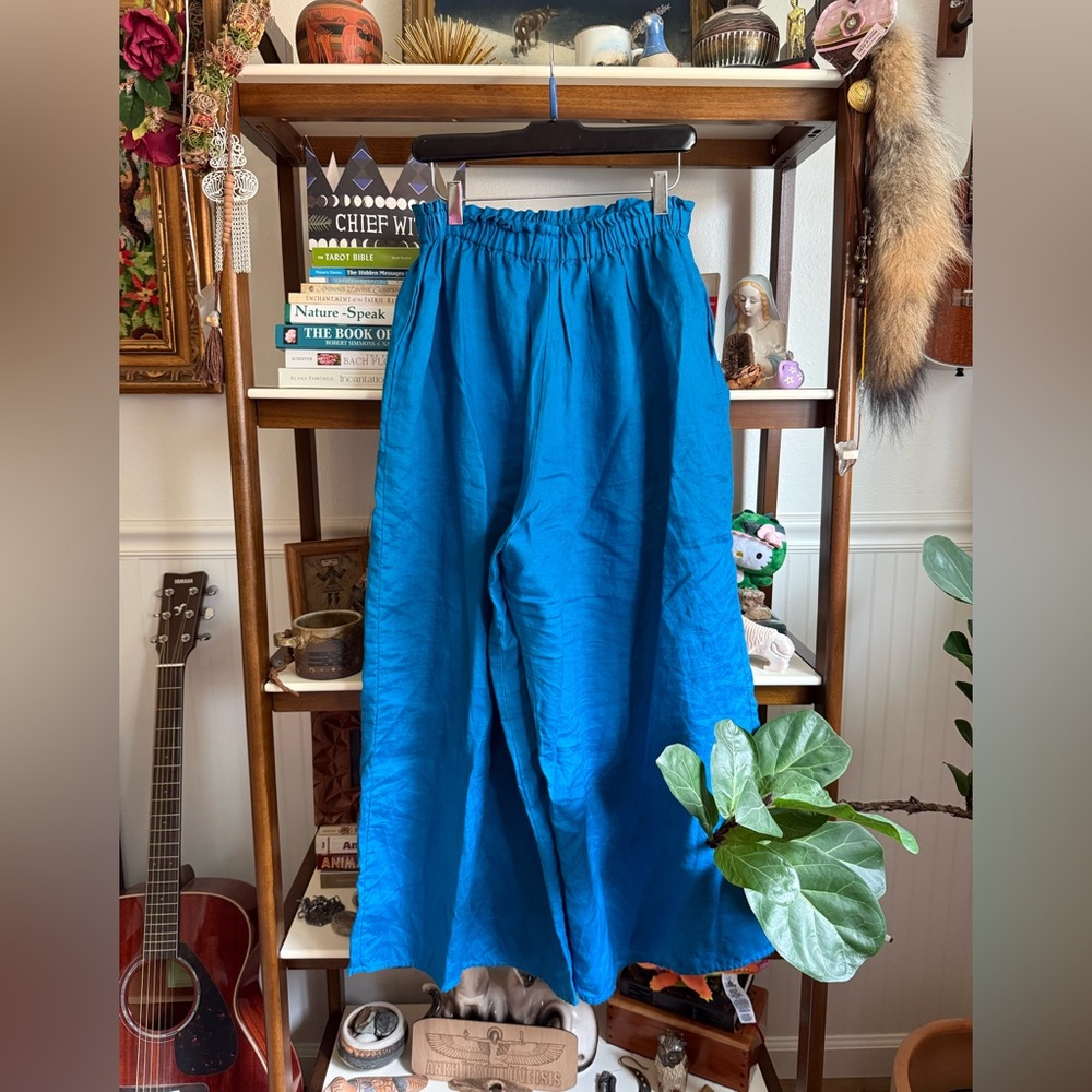 State the Label linen swayer pants medium